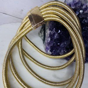 coiled layered necklace